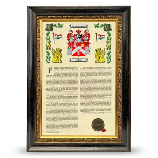 Le bon Armorial History Framed - Heirloom