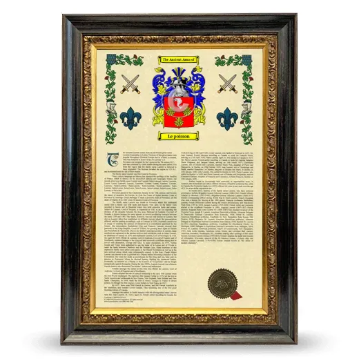 Le poisson Armorial History Framed - Heirloom