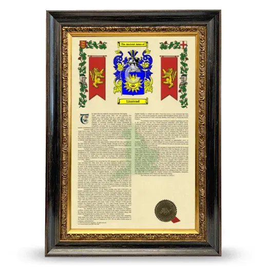 Linstead Armorial History Framed - Heirloom