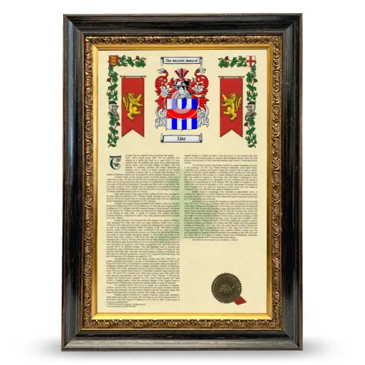 Lise Armorial History Framed - Heirloom