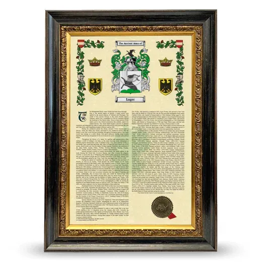 Luger Armorial History Framed - Heirloom