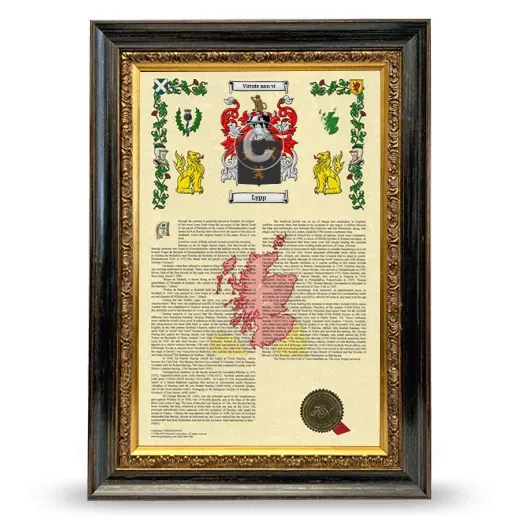 Lypp Armorial History Framed - Heirloom