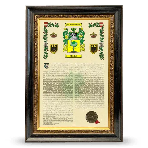Möglich Armorial History Framed - Heirloom