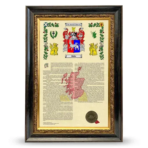Mabe Armorial History Framed - Heirloom