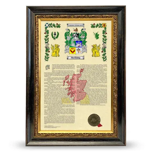 MacKining Armorial History Framed - Heirloom
