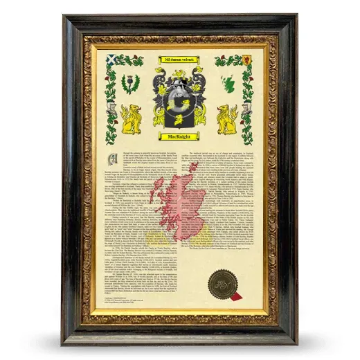 MacKnight Armorial History Framed - Heirloom