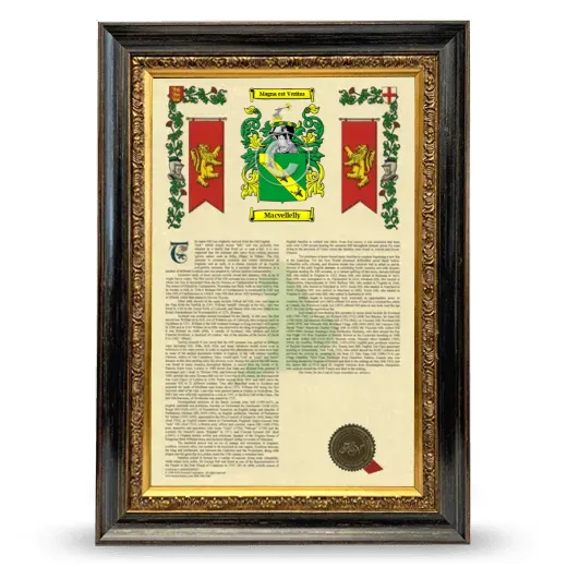 Macvellelly Armorial History Framed - Heirloom