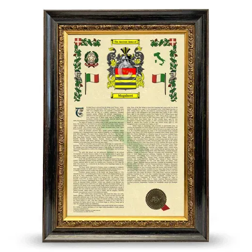 Magalucci Armorial History Framed - Heirloom