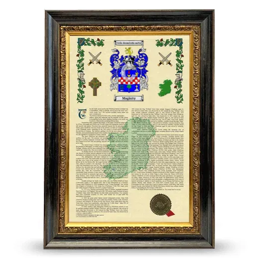 Maginity Armorial History Framed - Heirloom