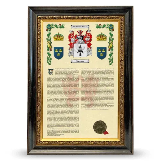 Magnus Armorial History Framed - Heirloom