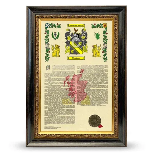 Markane Armorial History Framed - Heirloom