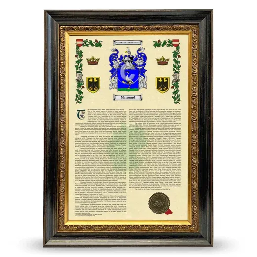 Marquard Armorial History Framed - Heirloom