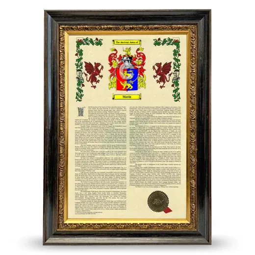 Matix Armorial History Framed - Heirloom