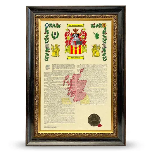 McGartlint Armorial History Framed - Heirloom
