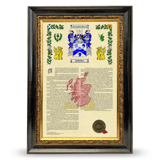 McKellow Armorial History Framed - Heirloom
