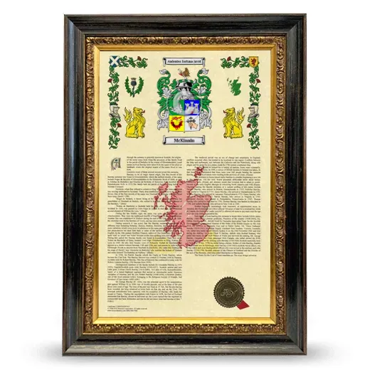 McKinnin Armorial History Framed - Heirloom