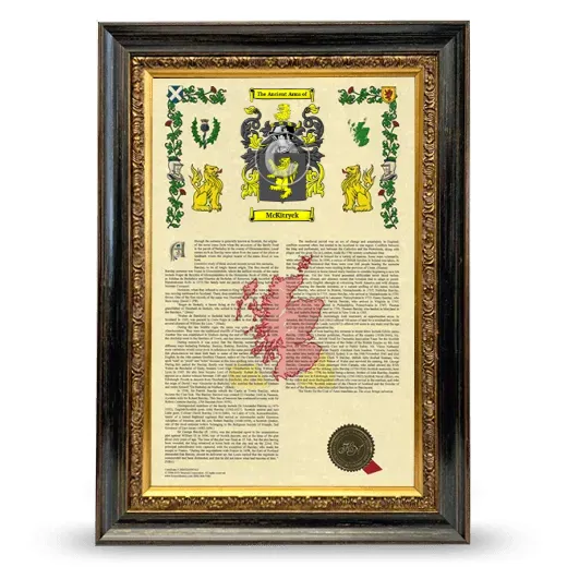McKitryck Armorial History Framed - Heirloom