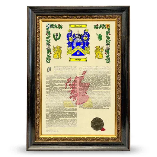 McKye Armorial History Framed - Heirloom