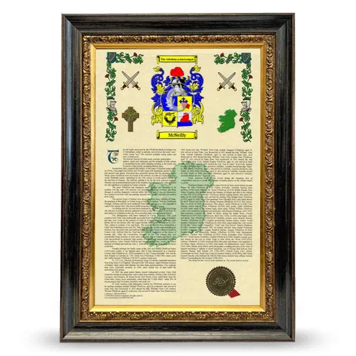 McNeilly Armorial History Framed - Heirloom