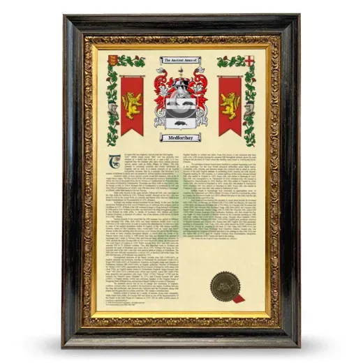 Medforthay Armorial History Framed - Heirloom
