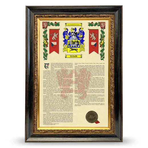 Michalik Armorial History Framed - Heirloom