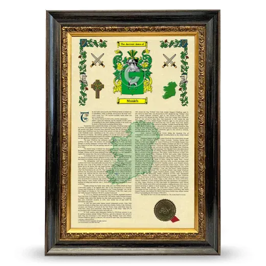 Munich Armorial History Framed - Heirloom