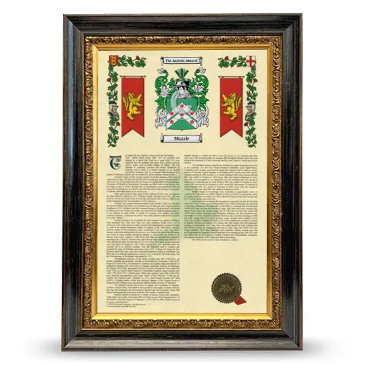 Muzzle Armorial History Framed - Heirloom