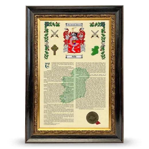 Nally Armorial History Framed - Heirloom