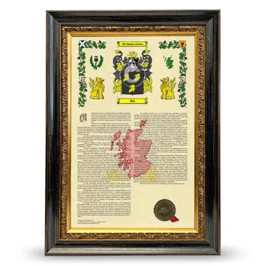 Net Armorial History Framed - Heirloom