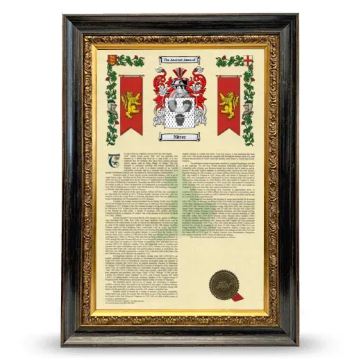 Nitter Armorial History Framed - Heirloom