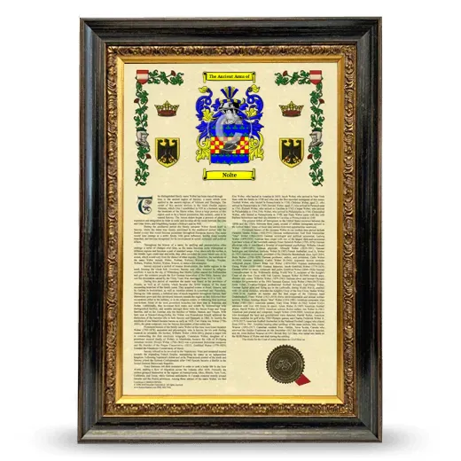 Nolte Armorial History Framed - Heirloom