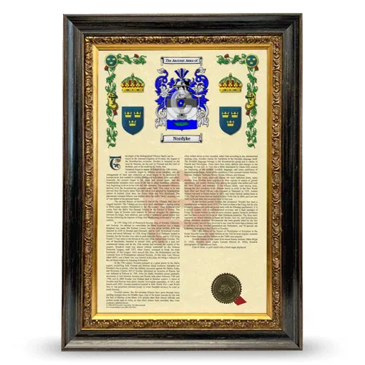 Nordyke Armorial History Framed - Heirloom