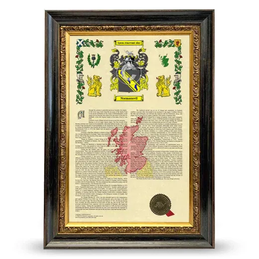 Normansvil Armorial History Framed - Heirloom