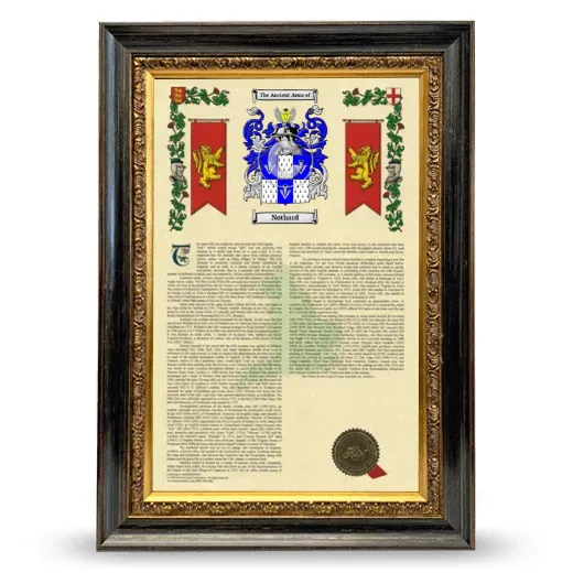 Nothard Armorial History Framed - Heirloom