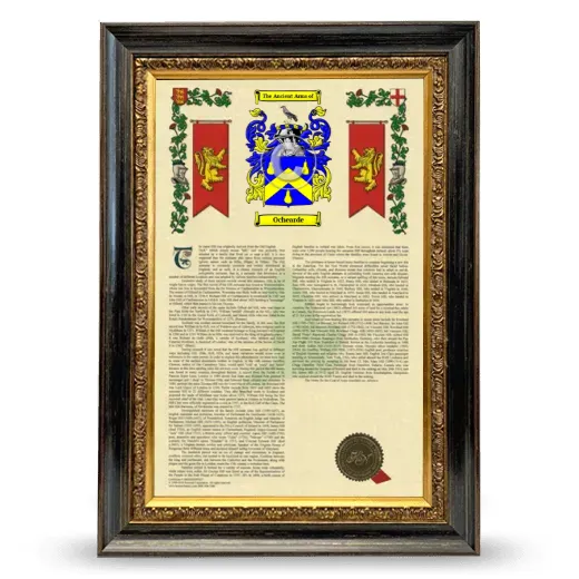 Ochearde Armorial History Framed - Heirloom