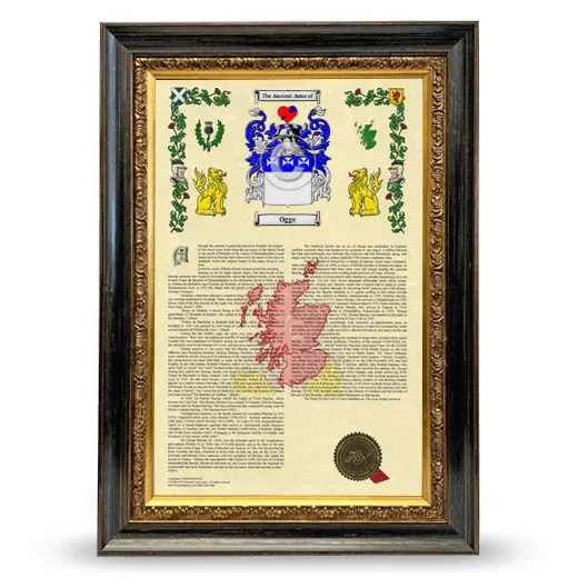Ogge Armorial History Framed - Heirloom
