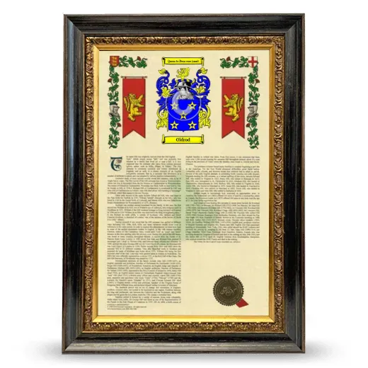 Oldrod Armorial History Framed - Heirloom