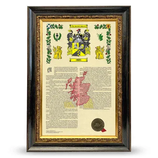 Olliffe Armorial History Framed - Heirloom