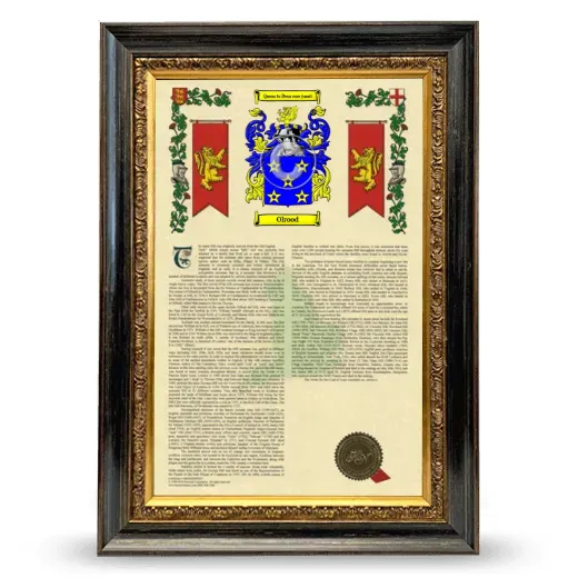 Olrood Armorial History Framed - Heirloom