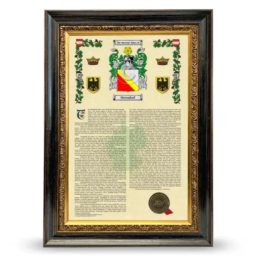 Ostendorf Armorial History Framed - Heirloom