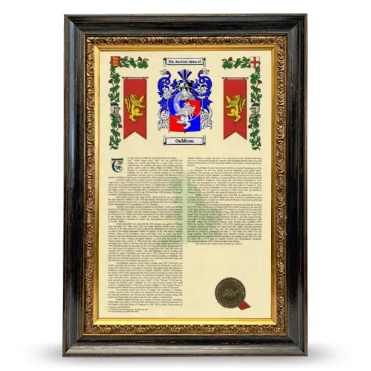 Ouldtom Armorial History Framed - Heirloom