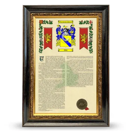 Over Armorial History Framed - Heirloom