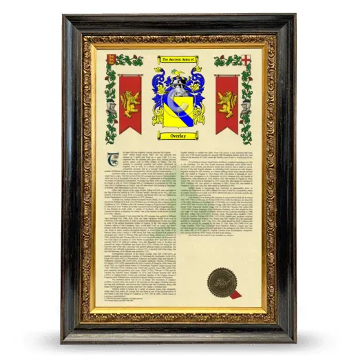 Overlay Armorial History Framed - Heirloom