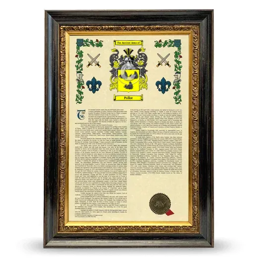 Pallot Armorial History Framed - Heirloom