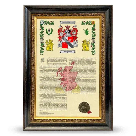 Pomphritt Armorial History Framed - Heirloom