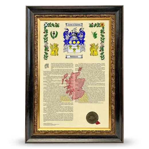 Rainman Armorial History Framed - Heirloom