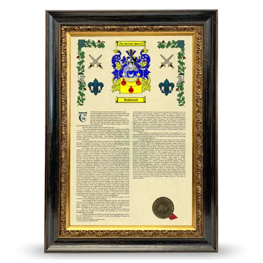 Reimund Armorial History Framed - Heirloom