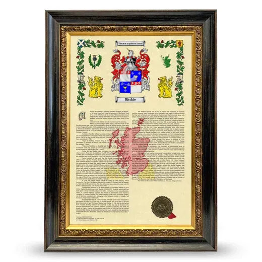Ritchie Armorial History Framed - Heirloom