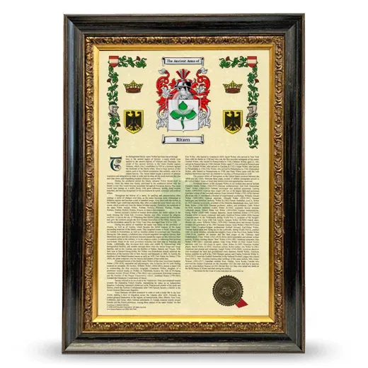Ritzen Armorial History Framed - Heirloom