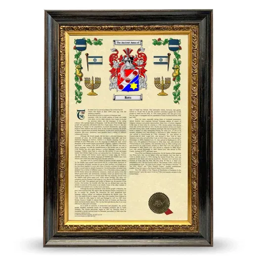 Rots Armorial History Framed - Heirloom